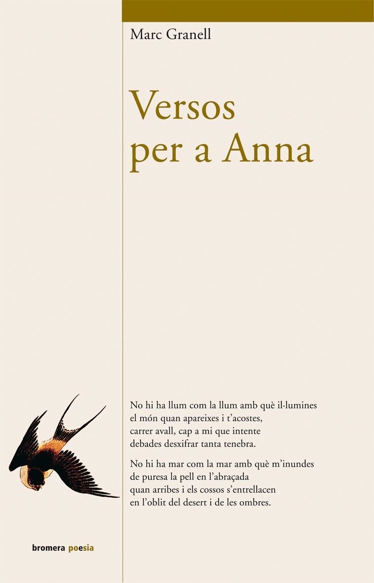 VERSOS PER A ANNA | 9788476607862 | GRANELL, MARC | Llibreria La Gralla | Librería online de Granollers