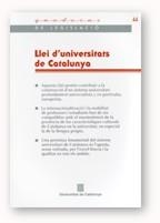LLEI D'UNIVERSITATS DE CATALUNYA | 9788439360704 | Llibreria La Gralla | Librería online de Granollers