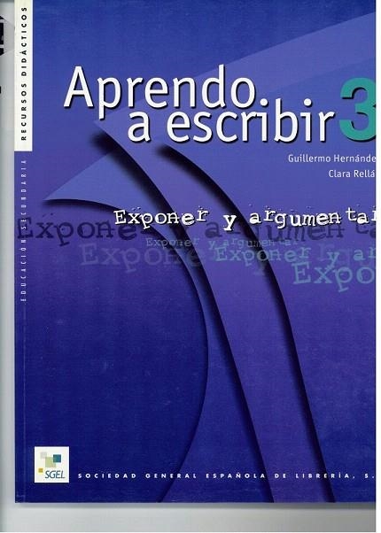 APRENDO A ESCRIBIR 3 ESO RECURSOS DIDACTICOS | 9788471437709 | HERNANDEZ, GUILLERMO; RELLAN, CLARA | Llibreria La Gralla | Librería online de Granollers