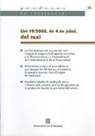 LLEI 19/2003 DEL TAXI (QUADERNS DE LEGISLACIO, 46) | 9788439362258 | Llibreria La Gralla | Llibreria online de Granollers
