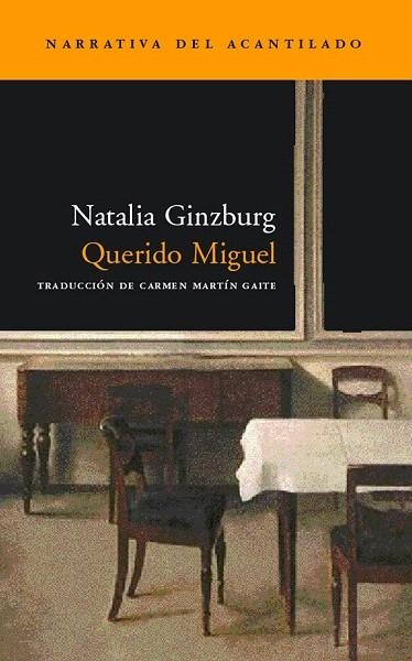 QUERIDO MIGUEL (NARRATIVA 56) | 9788496136090 | GINZBURG, NATALIA | Llibreria La Gralla | Llibreria online de Granollers