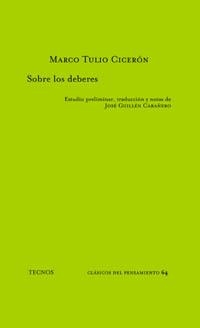 SOBRE LOS DEBERES (CLASICOS PENSAMIENTO 64) | 9788430938223 | CICERON, MARCO TULIO | Llibreria La Gralla | Librería online de Granollers