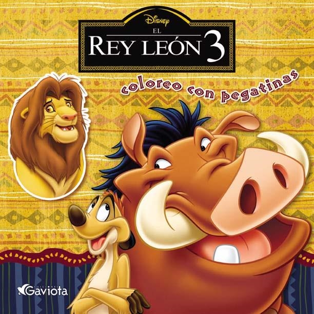 REY LEON 3 COLOREO CON PEGATINAS, EL | 9788439203346 | WALT DISNEY COMPANY | Llibreria La Gralla | Librería online de Granollers