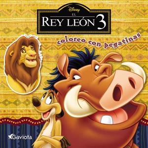 REY LEON 3 COLOREO CON PEGATINAS, EL | 9788439203346 | WALT DISNEY COMPANY | Llibreria La Gralla | Llibreria online de Granollers
