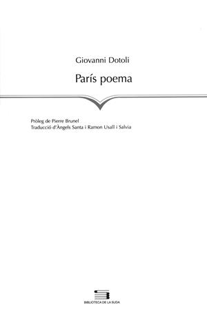 PARIS POEMA | 9788497792264 | DOTOLI, GIOVANNI | Llibreria La Gralla | Llibreria online de Granollers