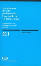 SISTEMAS DE VOTO PREFERENCIAL: UN ESTUDIO DE 16 DEMOCRACIAS, | 9788474763690 | ORTEGA, CARMEN | Llibreria La Gralla | Librería online de Granollers