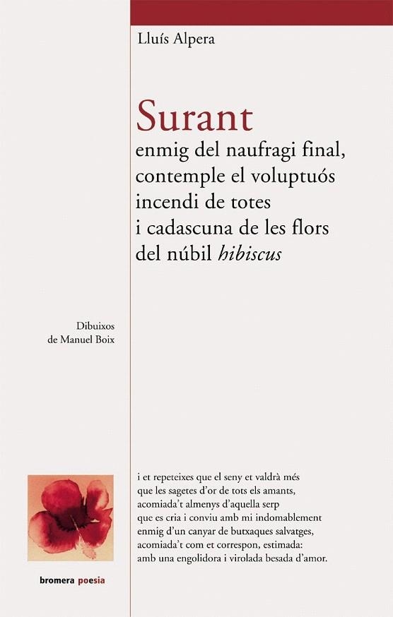 SURANT ENMIG DEL NAUFRAGI FINAL, CONTEMPLE EL VOLUPTUOS INCE | 9788476609668 | ALPERA, LLUÍS | Llibreria La Gralla | Llibreria online de Granollers