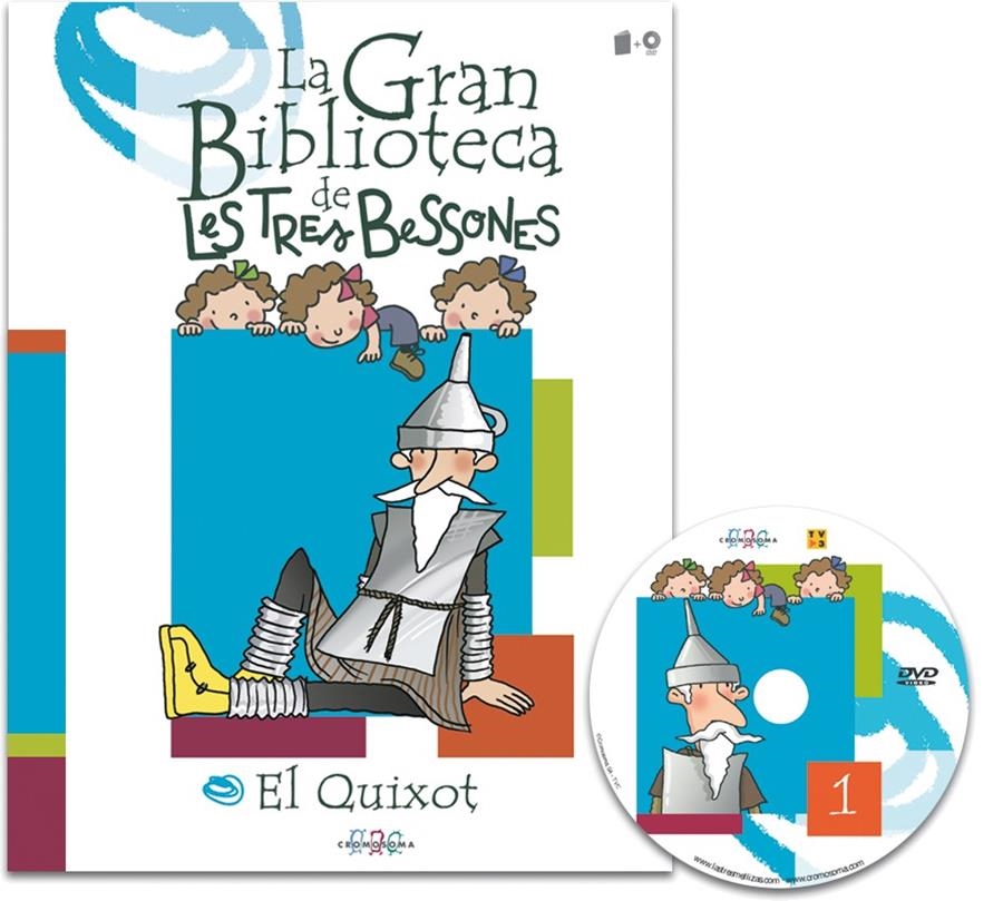 GRAN BIBLIOTECA DE LES TRES BESSONES, LA. EL QUIXOT (+DVD) | 9788495731098 | CAPDEVILA, ROSER (IL.) | Llibreria La Gralla | Librería online de Granollers