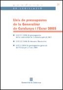LLEIS DE PRESSUPOSTOS DE LA GENERALITAT DE CATALUNYA I L'EST | 9788439367239 | Llibreria La Gralla | Llibreria online de Granollers