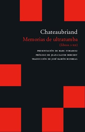 MEMORIAS DE ULTRATUMBA (ESTOIG 4 VOLS) | 9788496489325 | CHATEAUBRIAND, FRANÇOIS DE | Llibreria La Gralla | Llibreria online de Granollers
