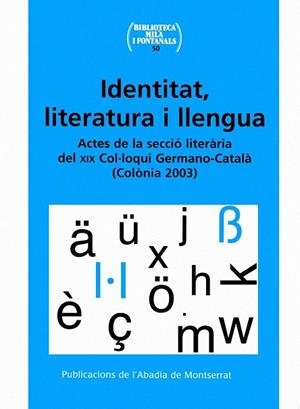 IDENTITAT LITERATURA I LLENGUA (BIBLIO. FONATANALS 50) | 9788484158110 | VARIOS AUTORES | Llibreria La Gralla | Librería online de Granollers