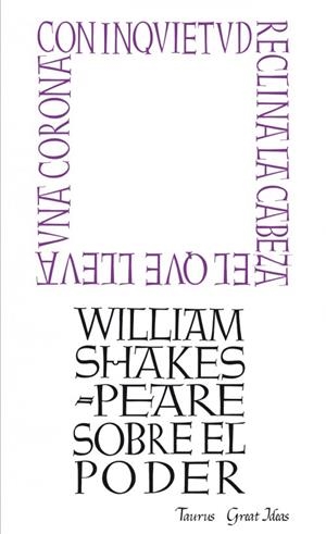 SOBRE EL PODER (GREAT IDEAS) | 9788430600274 | SHAKESPEARE, WILLIAM | Llibreria La Gralla | Llibreria online de Granollers