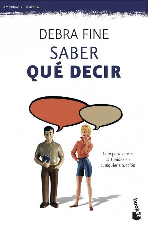 SABER QUÉ DECIR (BOOKET) | 9788499982342 | FINE, DEBRA | Llibreria La Gralla | Llibreria online de Granollers