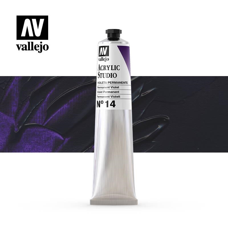 ACRÍLIC STUDIO VALLEJO 58ML 14- VIOLETA PERMANENT | 8429551210140 | 21014 | Llibreria La Gralla | Librería online de Granollers