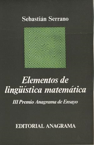 ELEMENTOS DE LINGUISTICA MATEMATICA | 9788433900364 | SERRANO, SEBASTIAN | Llibreria La Gralla | Librería online de Granollers