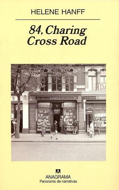 84 CHARING CROSS ROAD (PANORAMA NARRATIVAS 522) | 9788433969828 | HANFF, HELENE | Llibreria La Gralla | Librería online de Granollers