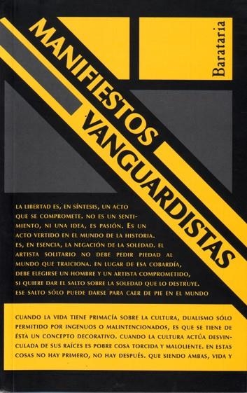 MANIFIESTOS VANGUARDISTAS | 9788495764898 | VV. AA | Llibreria La Gralla | Librería online de Granollers