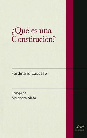 QUÉ ES UNA CONSTITUCIÓN? | 9788434470606 | LASSALLE, FERDINAND | Llibreria La Gralla | Librería online de Granollers