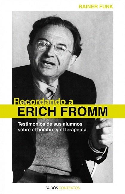RECORDANDO A ERICH FROMM | 9788449325298 | FROMM, ERICH | Llibreria La Gralla | Librería online de Granollers