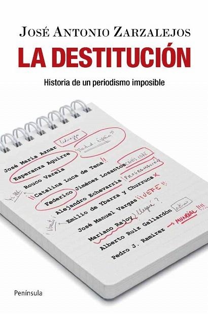 DESTITUCION, LA. HISTORIA DE UN PERIODISMO IMPOSIBLE | 9788499420103 | ZARZALEJOS, JOSE ANTONIO | Llibreria La Gralla | Librería online de Granollers
