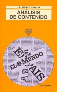 ANÁLISIS DE CONTENIDO | 9788476000939 | BARDIN, LAURENCE | Llibreria La Gralla | Librería online de Granollers