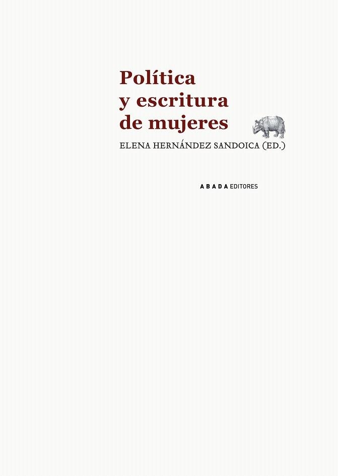 POLÍTICA Y ESCRITURA DE MUJERES | 9788415289593 | HERNANDEZ SANDOICA, ELENA | Llibreria La Gralla | Llibreria online de Granollers