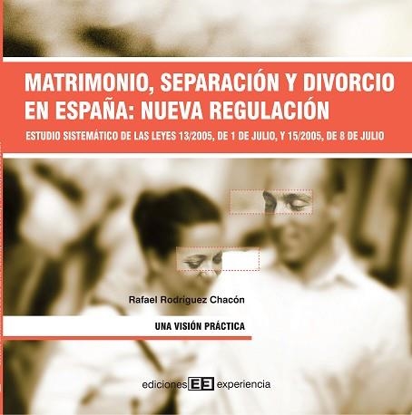 MATRIMONIO SEPARACION Y DIVORCIO EN ESPAÑA:NUEVA REGULACION | 9788496283282 | RODRIGUEZ CHACON, RAFAEL | Llibreria La Gralla | Librería online de Granollers