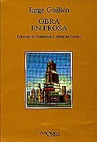 OBRE EN PROSA | 9788483106372 | GUILLEN, JORGE | Llibreria La Gralla | Librería online de Granollers