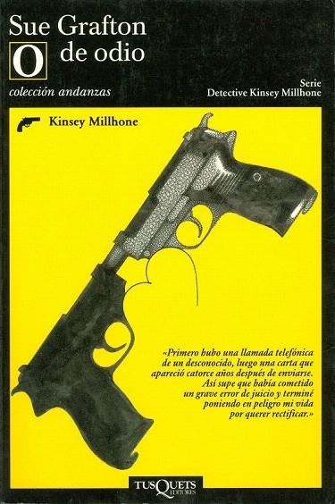O DE ODIO (ANDANZAS 111) | 9788483101353 | MILLHONE, KINSEY | Llibreria La Gralla | Librería online de Granollers