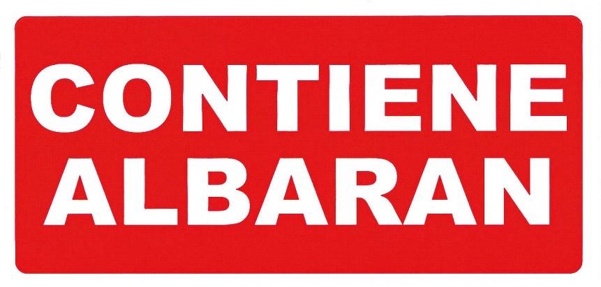 ETIQUETA ADHESIVA "CONTIENE ALBARÁN"(200U) | APL00295 | Llibreria La Gralla | Llibreria online de Granollers