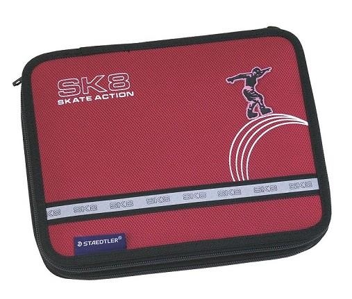 PLUMIER ESCOLAR DOS PISOS SK8 VERMELL | 8413544831214 | STD61SET142 | Llibreria La Gralla | Librería online de Granollers