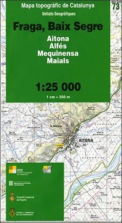 FRAGA BAIX SEGRE MAPA TOPOGRAFIC DE CATALUNYA | 9788439389057 | ICC | Llibreria La Gralla | Librería online de Granollers