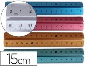 REGLA 15CM METAL·LICA LIDERPAPEL | LID48660 | LID48660 | Llibreria La Gralla | Llibreria online de Granollers