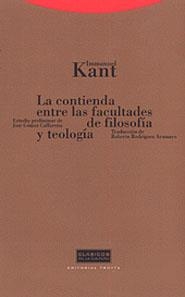 COTIENDA ENTE LAS FACULTADES DE FILOSOFIA Y TEOLOGIA | 9788481643237 | KANT, IMMANUEL | Llibreria La Gralla | Librería online de Granollers
