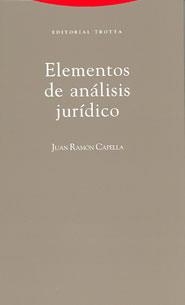 ELEMENTOS DE ANALISIS JURIDICO | 9788481643244 | CAPELLA, JUAN RAMON | Llibreria La Gralla | Librería online de Granollers