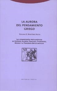 AURORA DEL PENSAMIENTO GRIEGO, LA | 9788481644135 | MARTINEZ NIETO, ROXANA B | Llibreria La Gralla | Librería online de Granollers
