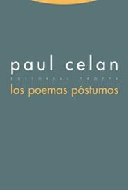 POEMAS POSTUMOS | 9788481645989 | CELAN, PAUL | Llibreria La Gralla | Llibreria online de Granollers