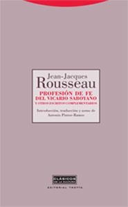 PROFESION DE FE DEL VICARIO SABOYANO | 9788481649048 | ROUSSEAU, JEAN JACQUES | Llibreria La Gralla | Llibreria online de Granollers