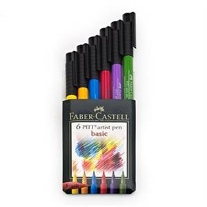 RETOLADORS 6 UN FABER CASTELL PITT ARTIST PENS BASIC | 4005401671039 | FAB167103 | Llibreria La Gralla | Llibreria online de Granollers