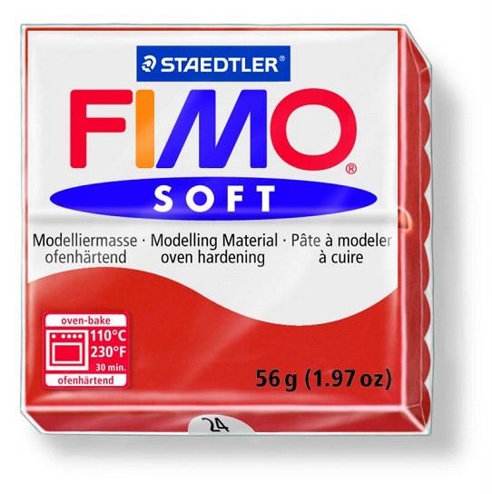 PASTA FIMO SOFT VERMELL INDIAN 56GR | 4006608809492 | FIM802024 | Llibreria La Gralla | Librería online de Granollers