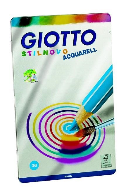 CAIXA LLAPIS COLORS 36 UNITATS GIOTTO STILNOVO AQUARELL | 8000825256400 | GIO256400 | Llibreria La Gralla | Librería online de Granollers