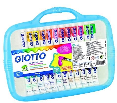 CAIXA TEMPERA EXTRA FINA GIOTTO 24 TUBS 12 ML. | 8000825062506 | GIO305000 | Llibreria La Gralla | Librería online de Granollers