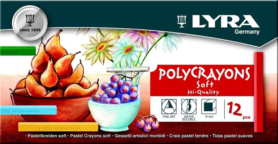 CAIXA PASTELS LYRA SOFT 12 UNITATS | 4084900501061 | LYR5651120 | Llibreria La Gralla | Llibreria online de Granollers