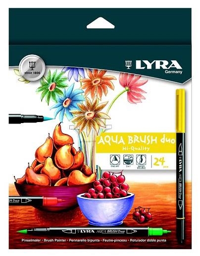 CAIXA RETOLADORS LYRA AQUA BRUSH DUO 24 UNITATS | 4084900661659 | Llibreria La Gralla | Librería online de Granollers