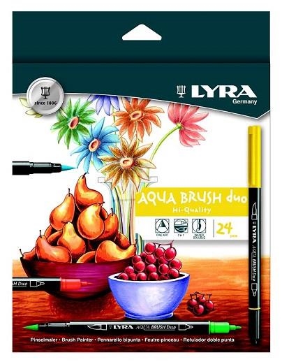 CAIXA RETOLADORS LYRA AQUA BRUSH DUO 24 UNITATS | 4084900661659 | Llibreria La Gralla | Llibreria online de Granollers