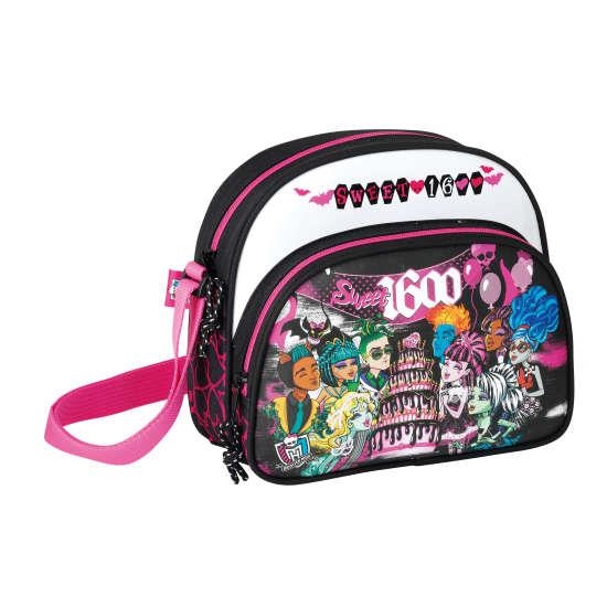 ***BANDOLERA MONSTER HIGH SWEET 1600 DUES CREMALLERES OVALADA PETITA 2012 | 8412688144556 | NOGBO43643 | Llibreria La Gralla | Llibreria online de Granollers