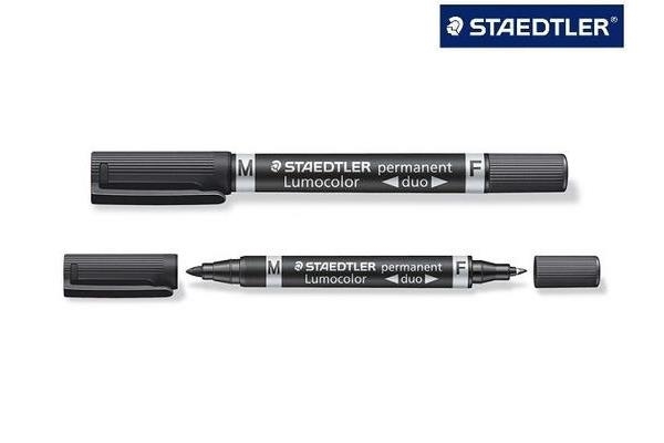 RETOLADOR LUMOCOLOR DUO NEGRE | 4007817348031 | STD3489 | Llibreria La Gralla | Librería online de Granollers
