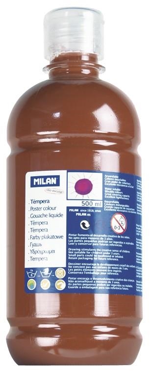 TEMPERA ESCOLAR MILAN 500ML MARRO | 8411574008996 | MIL03670 | Llibreria La Gralla | Librería online de Granollers