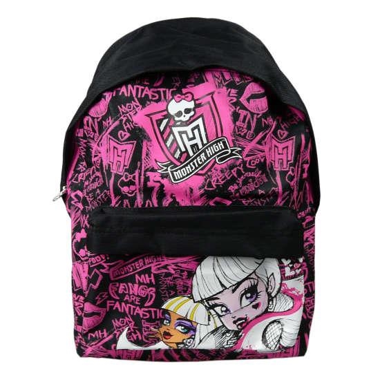 ***MOTXILLA MONSTER HIGH DUES CREMALLERES FUCSIA/NEGRA PETITA 2012 | 8014514520628 | NOGMO85011 | Llibreria La Gralla | Llibreria online de Granollers