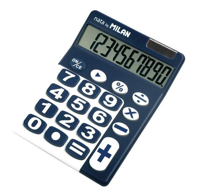 CALCULADORA MILAN 10 DIGITS BLAU | 8411574032236 | MIL150610BBL | Llibreria La Gralla | Librería online de Granollers